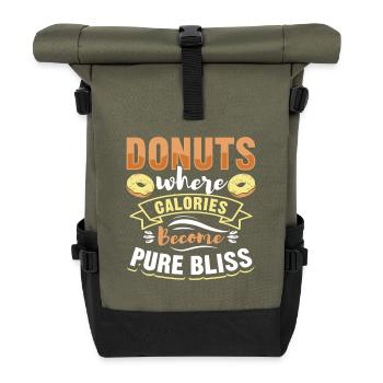 Restauration rapide en donuts - Sac à dos roll top - olive/noir - Devant