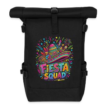 Fiesta Squad Sombrero Burst - Rolltop Rucksack - Schwarz - Vorne