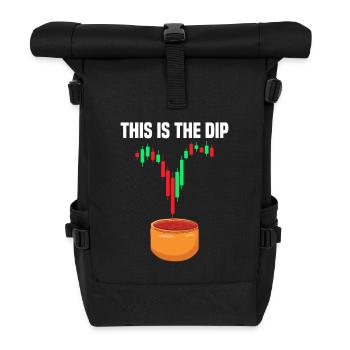 This is the dip Stock Market Stock Market Trader - Roll Top Backpack - black - Front