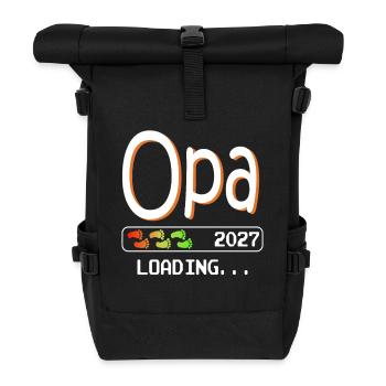 Futur grand-père en 2027 qui embarque son futur grand-père - Sac à dos roll top - noir - Devant