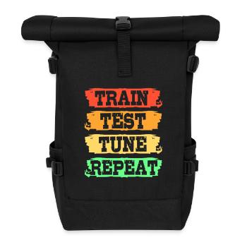 GPT Coder Programmer - Roll Top Backpack - black - Front