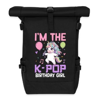 I'm The K Pop Birthday Girl - Rolltop Rucksack - Schwarz - Vorne