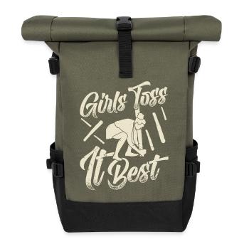 Highland Games : Les filles de Caber Toss lancent le jeu au mieux - Sac à dos roll top - olive/noir - Devant