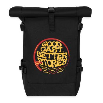 Fliegenfischen Fliegenangler - Rolltop Rucksack - Schwarz - Vorne