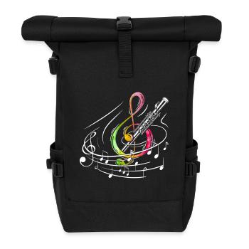 Marimbiste Musicien de percussion de pratique - Sac à dos roll top - noir - Devant