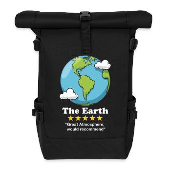 La Terre - Sac à dos roll top - noir - Devant