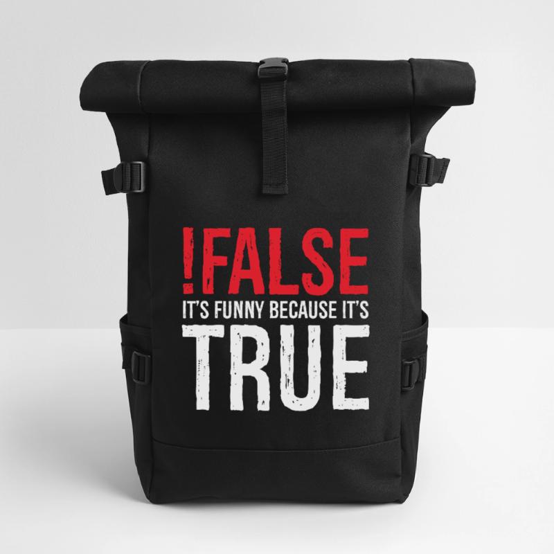 faux c’est drôle parce que c’est vrai Sac à dos roll top