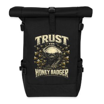 Honey Badger Trust The Honey Badger Animal - Roll Top Backpack - black - Front