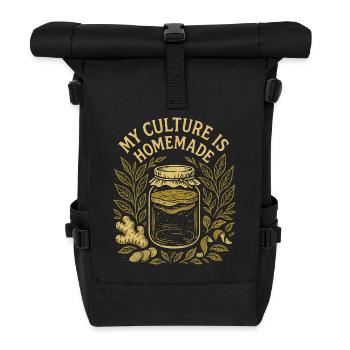 Culture maison | Kombucha Fermentation - Sac à dos roll top - noir - Devant