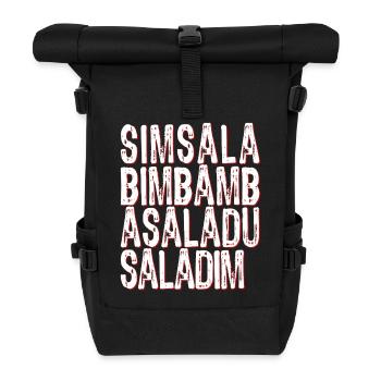 Simsalabimbambasaladusaladim - Sac à dos roll top - noir - Devant