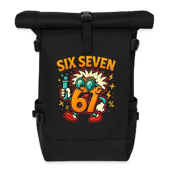 Six Seven 67 Idée de cadeau pour nerds sur l’humour scientifique - Sac à dos roll top - noir - Devant