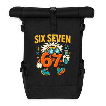 Six Seven 67 Idée de cadeau pour nerds sur l’humour scientifique - Sac à dos roll top - noir - Devant