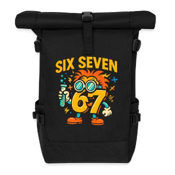 Six Seven 67 Idée de cadeau pour nerds sur l’humour scientifique - Sac à dos roll top - noir - Devant