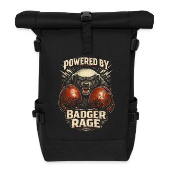 Honey Badger Honey Badger Animal - Roll Top Backpack - black - Front