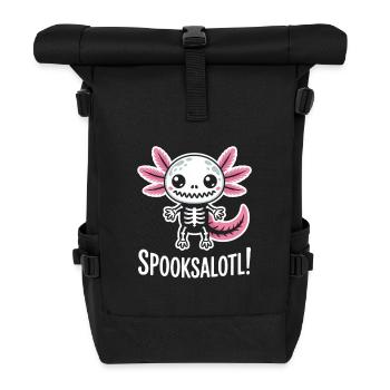Süßes Spuk-Skelett mit Flügeln - Rolltop Rucksack - Schwarz - Vorne