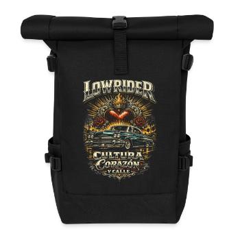 Lowrider Auto Cultura Corazon Y Calle - Rolltop Rucksack - Schwarz - Vorne