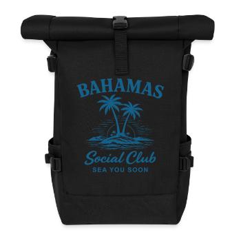 Bahamas Social Club Sea You Soon - Rolltop Rucksack - Schwarz - Vorne