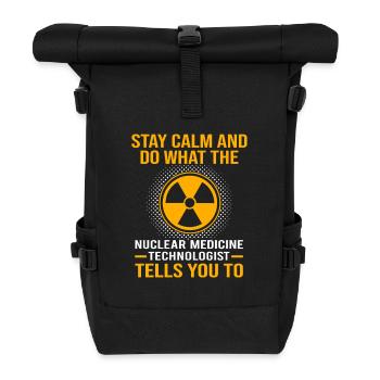X-ray technician - Roll Top Backpack - black - Front