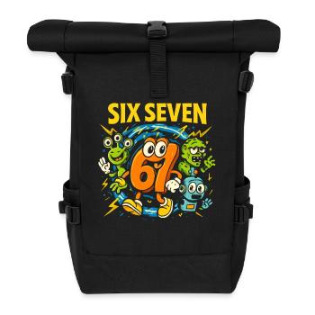Six Seven 67 Italian Brainrot Nerd Humour Drôle - Sac à dos roll top - noir - Devant