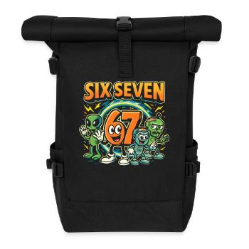 Six Seven 67 Italian Brainrot Nerd Humour Drôle - Sac à dos roll top - noir - Devant