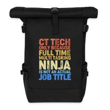 MRT Radiologe Röntgen Rad Tech Radiologie - Rolltop Rucksack - Schwarz - Vorne