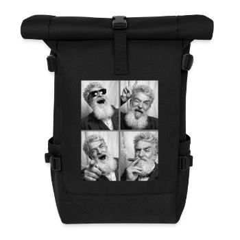 John Brown Photo Strip - Roll Top Backpack - black - Front