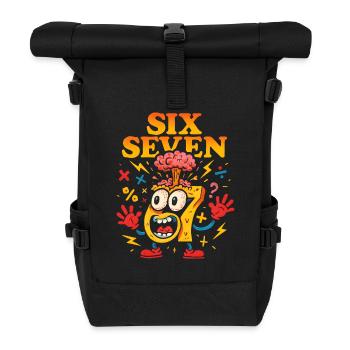 Six Seven 67 Italian Brainrot Nerd Humour Drôle - Sac à dos roll top - noir - Devant