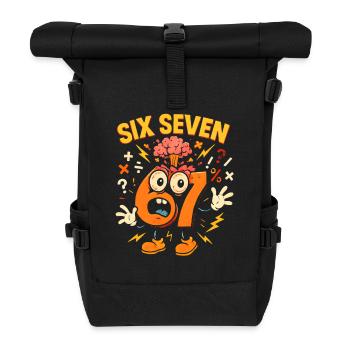Six Seven 67 Italian Brainrot Nerd Humour Drôle - Sac à dos roll top - noir - Devant