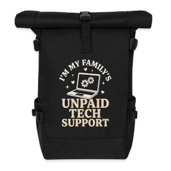 Chemise drôle de nerd IT Support Technique non rémunérée - Sac à dos roll top - noir - Devant