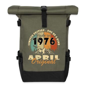 Jubilee year April 1976 - Roll Top Backpack - olive/black - Front