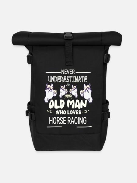 Norwegian Says No Funny Naughty Horse - Roll Top Backpack - black