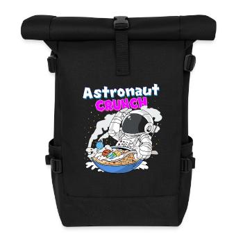 Astronaut Crunch Breakfast Cornflakes Cereal - Roll Top Backpack - black - Front