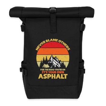 Camping Scouts Bergwanderung Waldcamper - Rolltop Rucksack - Schwarz - Vorne