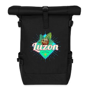 Luzon Island Philippines Coconut Holiday Souvenir - Roll Top Backpack - black - Front