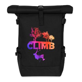 Climb Gradient Silhouette - Rolltop Rucksack - Schwarz - Vorne