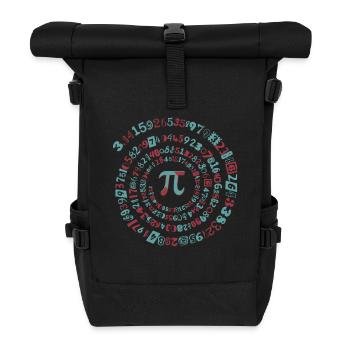 Pi - Mathematics - Roll Top Backpack - black - Front