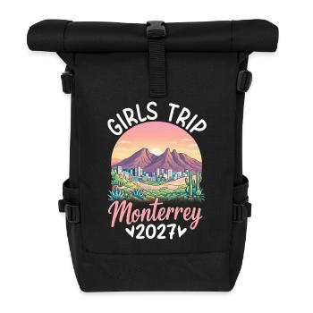 Monterrey Girls Trip 2027 - Rolltop Rucksack - Schwarz - Vorne