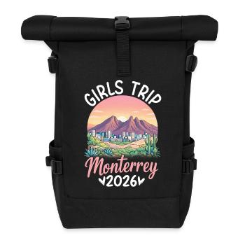 Monterrey Girls Trip 2027 - Rolltop Rucksack - Schwarz - Vorne