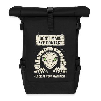 Bazyliszek Schau auf dein eigenes Risiko - Rolltop Rucksack - Schwarz - Vorne