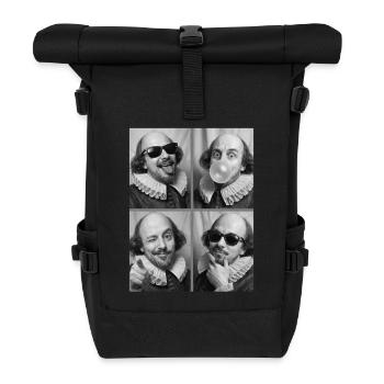 William_Shakesepeare photo strips - Roll Top Backpack - black - Front