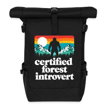 Bigfoot Sasquatch Yeti Cryptid Creatures Big Foot - Rolltop Rucksack - Schwarz - Vorne
