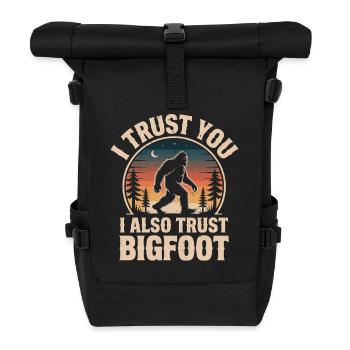 Bigfoot Sasquatch Yeti Cryptid Creatures Big Foot - Rolltop Rucksack - Schwarz - Vorne
