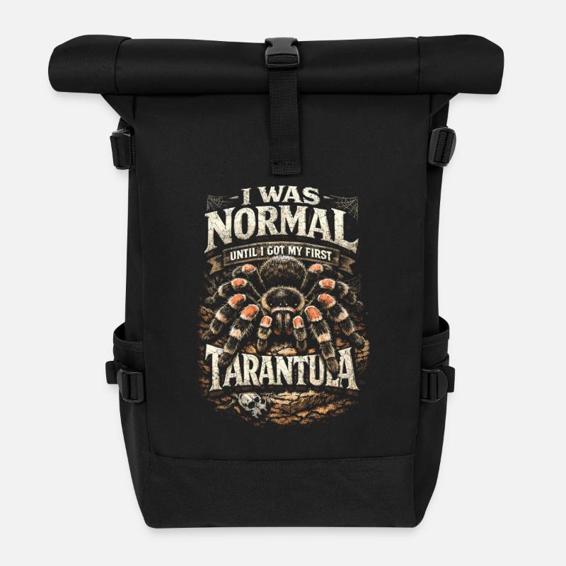 Vogelspinne Normal Until I Got My First Tarantula - Rolltop Rucksack - Schwarz