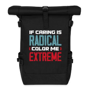 radicalized by fundamental - Roll Top Backpack - black - Front