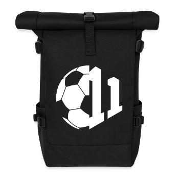 NO. 11 FOOTBALLER NUMBER 11 FOOTBALL 11TH BIRTHDAY - Roll Top Backpack - black - Front