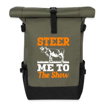 Livestock breeders Livestock - Roll Top Backpack - olive/black - Front