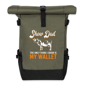 Livestock Breeders - Roll Top Backpack - olive/black - Front
