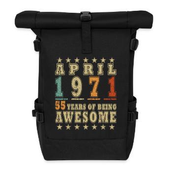 Jubilee year April 1971 - Roll Top Backpack - black - Front