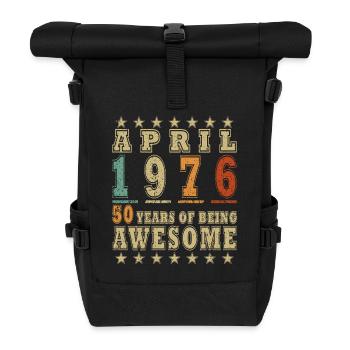 Jubilee year April 1976 - Roll Top Backpack - black - Front