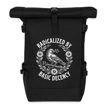 Radicalized Basic Decency Activist Equality  - Roll Top Backpack - black - Front